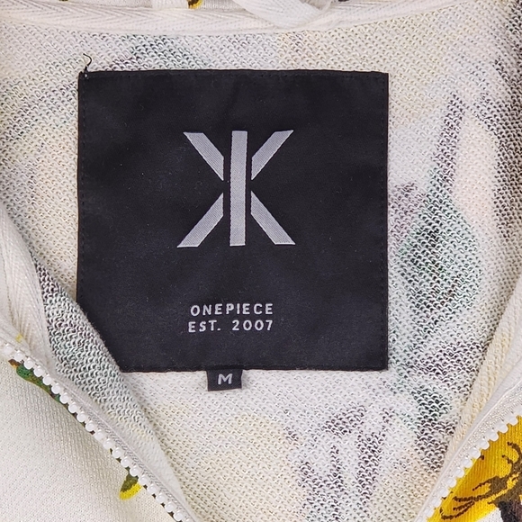 Onepiece Lemon Print Women's Jumpsuit Shorts Hooded Sipper Onesie Size Medium - Picture 5 of 12